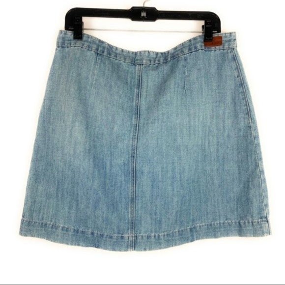 Joie Button Front Jean Mini Skirt - Picture 3 of 6